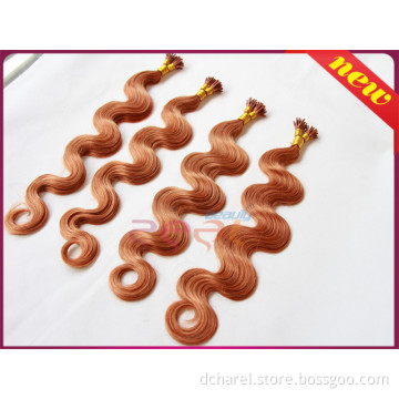 Cheapest Brazilian Hair I-Tip Hair Extensions Keration Stick Hair